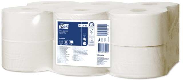 Tork Mini Jumbo toaletný papier T2 (Biela) [12 ks]_1