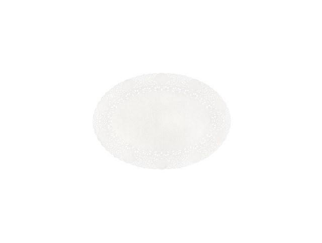 Tortová Podložka Oval 17x24 cm White [250 ks]_1