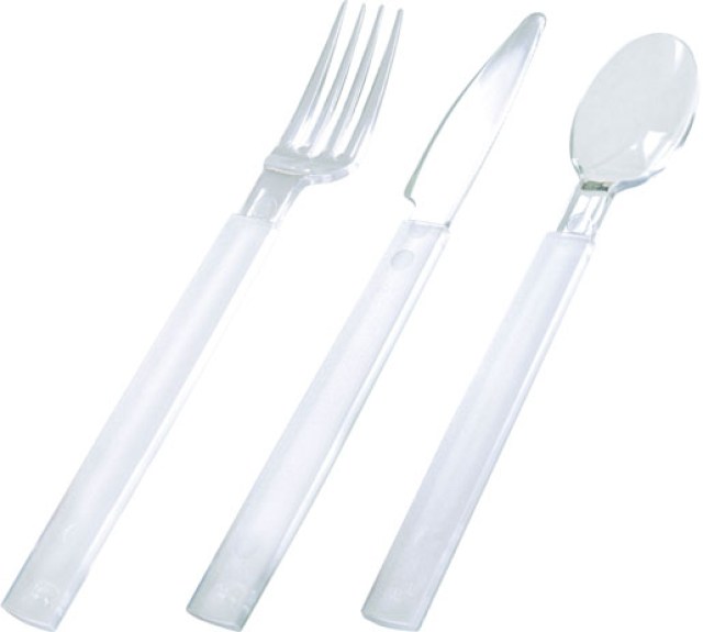 DUNI Cutlery pack clear ps 3/1 transparentná [18 ks]_1