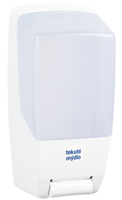 Dávkovač tekuté umývacie pasty, tekutého mydla a dezinfekcií GROUP, biely_1