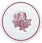 DUNI Rozetky m-ply 10 cm grapes bordeaux [250 ks]_1