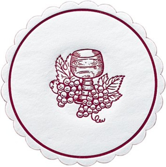 DUNI Rozetky m-ply 10 cm grapes bordeaux [250 ks]_1
