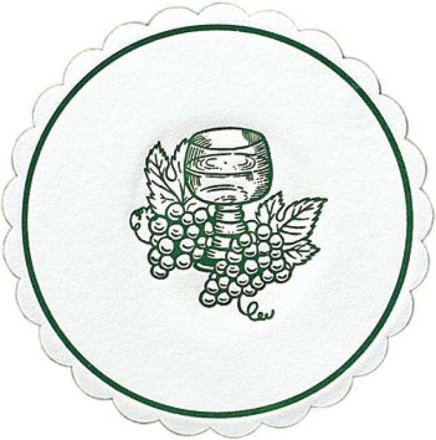 DUNI Rozetky m-ply 10 cm grapes zelená [250 ks]_1