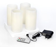 DUNI Sviečka LED kónická sviečka 220 × 75 mm od warm biela [1 ks]_1