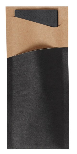 Duni Sacchetto Tissue Black/Brown - 190x85 mm [100 ks]_1