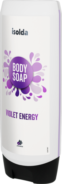 ISOLDA Violet energy body soap 550 ml, CLICK&GO!_1