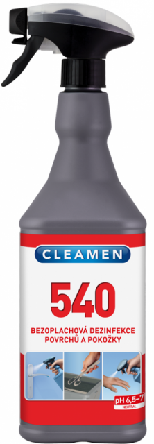 CLEAMEN 540 dezi  bezoplachová dezinfekcia povrchov a pokožky AP 1l_1