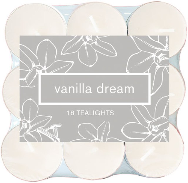 DUNI Čajové sviečka scented vanilla dream [18 ks]_2