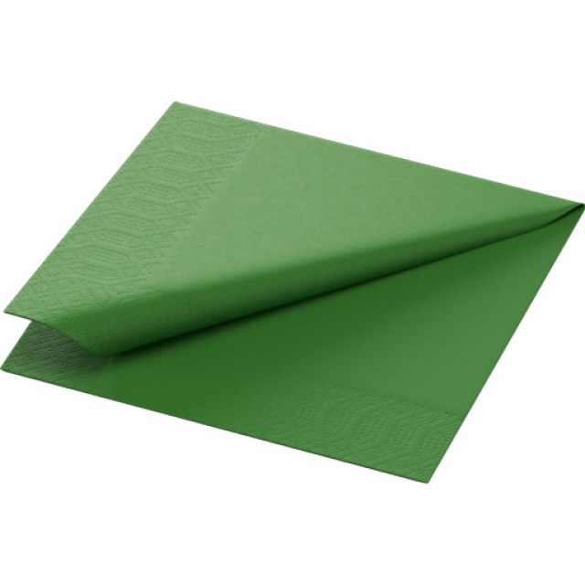 DUNI Servítka 3vrstvové 24 × 24 cm leaf zelená [250 ks]_1