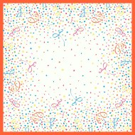 obrus Dunicel 84 × 84 cm confetti [20 ks]_1