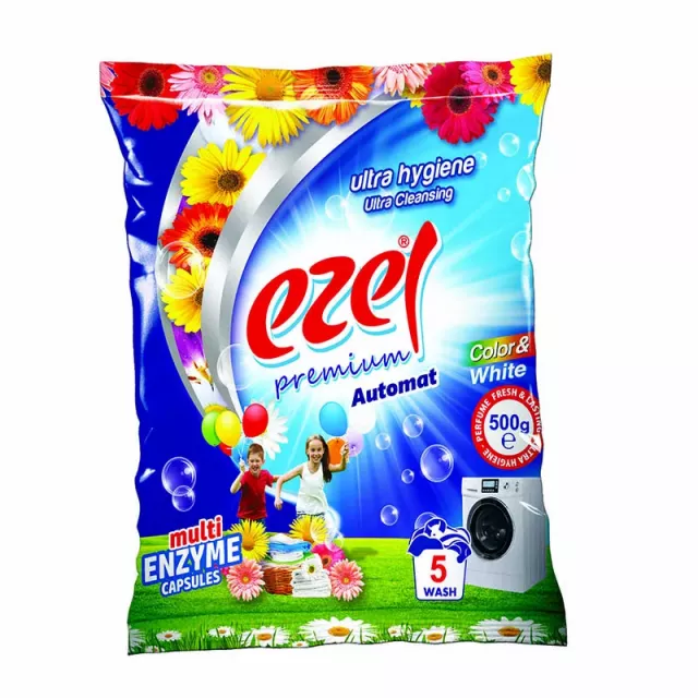 Ezel prací prášok Ultra Hygiene -White &Color -500 g/5 Praní_1