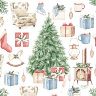 DUNI Servítka 3vrstvové 33 × 33 cm tree and gift [20 ks]_1