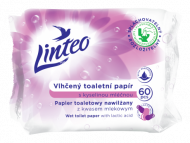 Toaletný vlhčený papier Linteo, 60ks, s mliečnou kyselinou, fialové_1