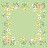 DUNI Naperón bio dc 84 × 84 cm spring melody [100 ks]_1