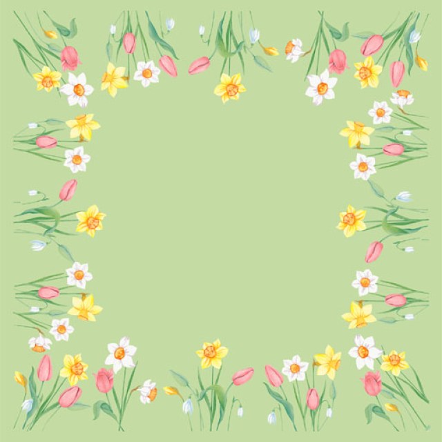 DUNI Naperón bio dc 84 × 84 cm spring melody [100 ks]_1