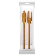 Balený príborový  set (vidl+nôž+obrúsok)kompozit 18cm WPC (250bal) reusable - KARTÓN!!_1