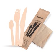 Príborová sada (drevo FSC 100%) nôž+vidlička+lyžička+obrúsok [50 sád]_1