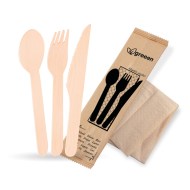 Príborová sada (drevo FSC 100%) nôž-vidlička-lyžica+obrúsok [50 sád]_1