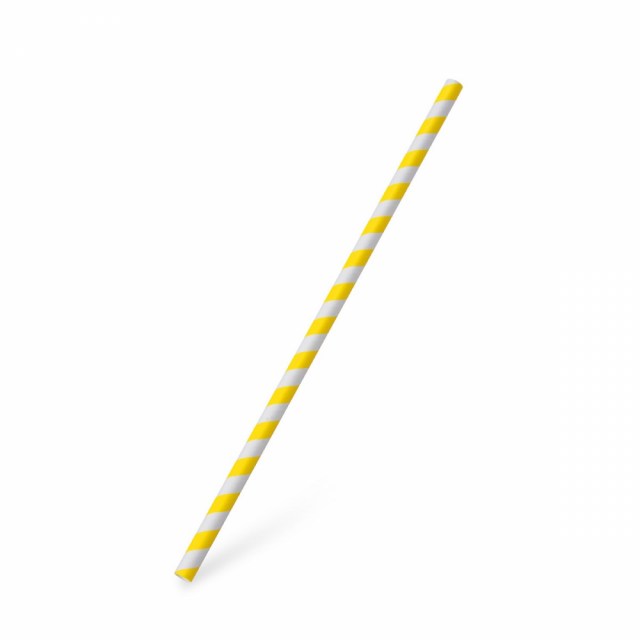 Slamka papierová JUMBO žltá špirála 20 cm, O 6 mm [25 ks] ST2212279_2