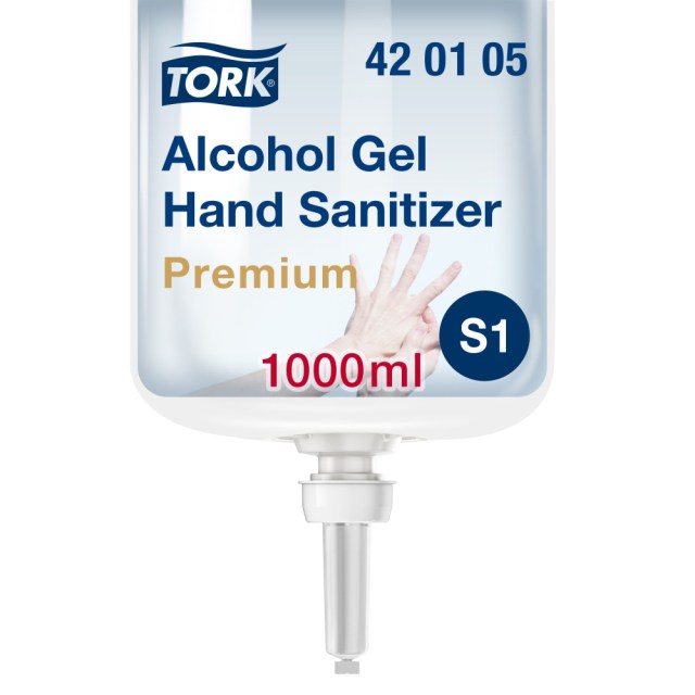 Tork gélový dezinfekčný prostriedok na ruky s alkoholom S1 1000 ml (Číra)_1
