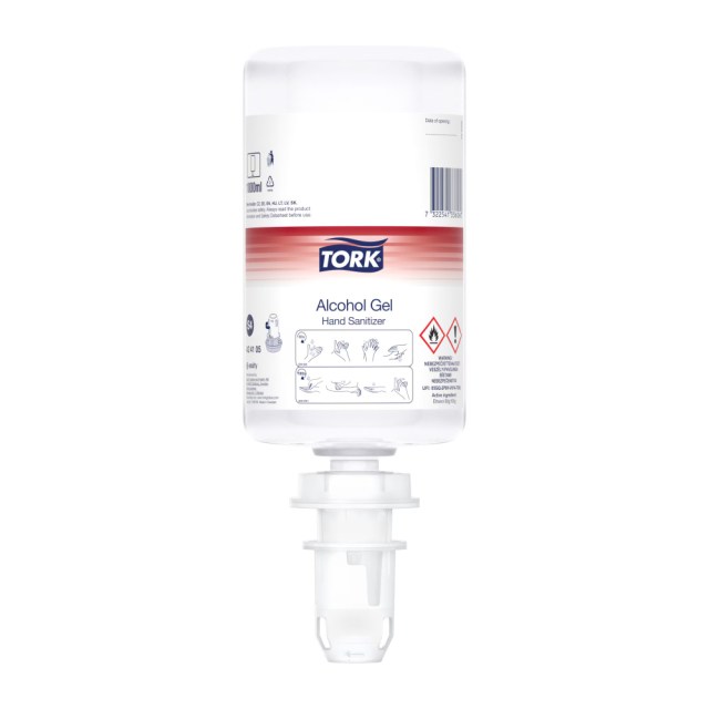 Tork gélový dezinfekčný prostriedok na ruky s alkoholom S4 1000 ml (Číra)_1