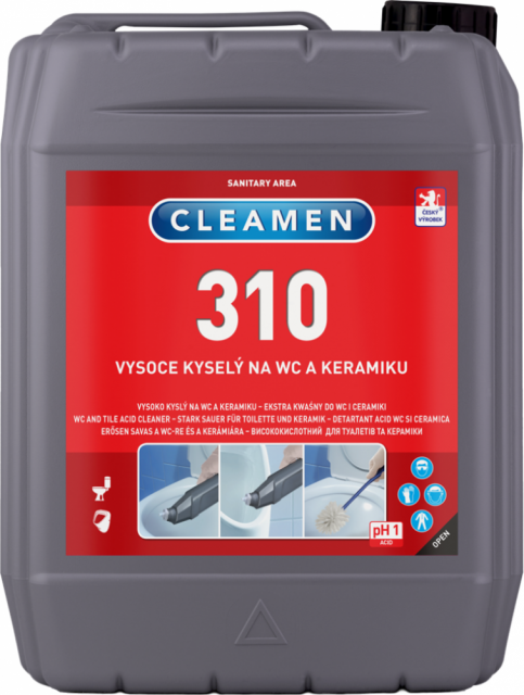 CLEAMEN 310-5L gelový čistič na WC a keramiku 5L _3