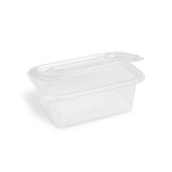 Miska (rPET) s viečkom hranatá priehľadná 1000ml [50 ks]_1