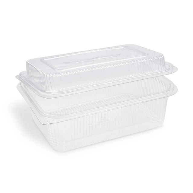 Miska (rPET) s viečkom hranatá priehľadná 1500 + 450 ml [50 ks]_1