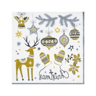 Obrúsok (PAP FSC Mix) 3vrstvý Vianoce 33 x 33 cm [20 ks] - nápis 