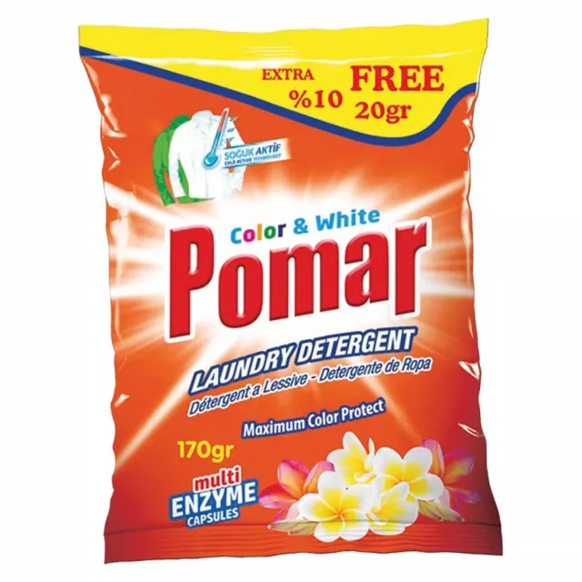 Ezel POMAR prací prášok Pomar Color & White - 170 g, 1-3 prania, extra ochrana_1