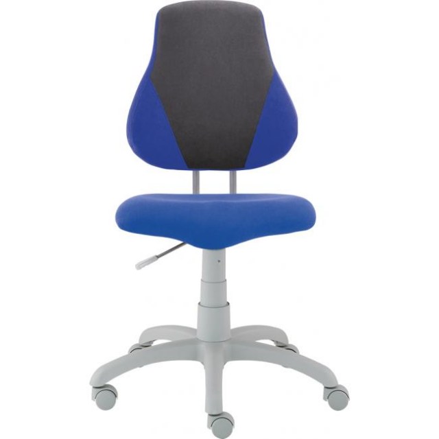 Detská rastúca stolička FUXO S-LINE modro/sivá (Suedine)_1
