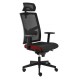 Kancelárska stolička GAME VIP SYN čierno/červená (B8033) + PDH 3D + podrúčky P44_1