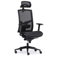 Kancelárska stolička GAME Net, celosieťová, čierna_1