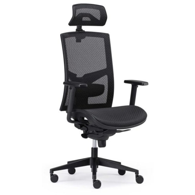 Kancelárska stolička GAME Net, celosieťová, čierna_1