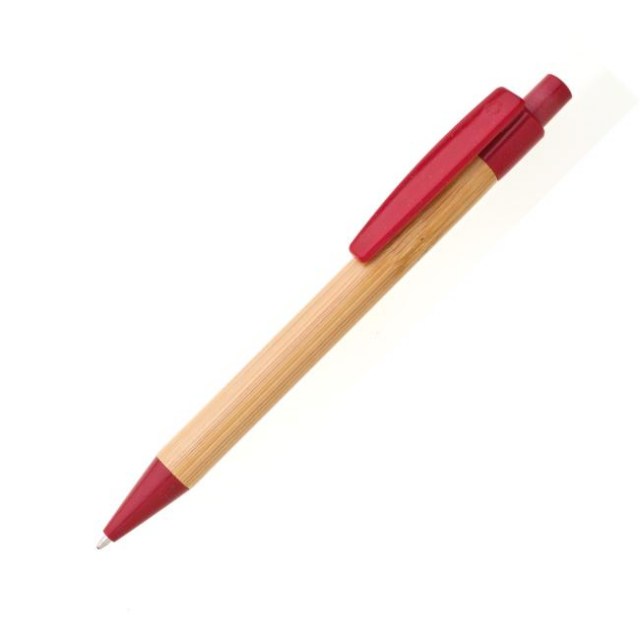 Bamusové pero BORGO STRAW červené_1