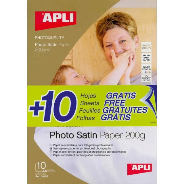 Fotopapier APLI A4 Satin 200g 20 hárkov_1