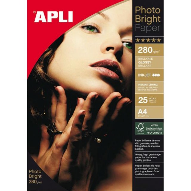 Fotopapier APLI A4 Bright 280g 25 hárkov_1