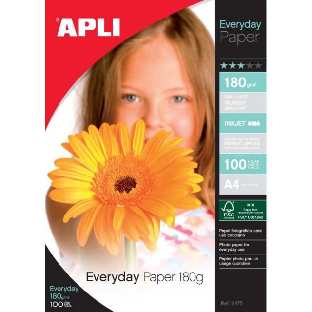 Fotopapier APLI A4 Everyday 180g 100 hárkov_1