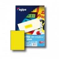 Etikety farebné 210x297mm APLI A4 100 hárkov fluo žlté_1