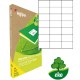 Etikety univerzálne recyklované 70x42,4mm Agipa A4 100 hárkov_1