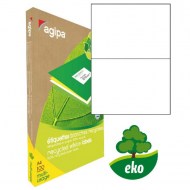 Etikety univerzálne recyklované 210x148,8mm Agipa A4 100 hárkov_1