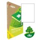 Etikety univerzálne recyklované 210x297mm Agipa A4 100 hárkov_1