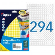 Etikety kruhové 8mm Agipa A5 žlté_1