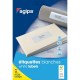 Etikety univerzálne na zakladače 190x38mm Agipa A4 20 hárkov_1