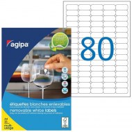Etikety univerzálne odnímateľné 35,6x16,9mm Agipa A4 25 hárkov_1
