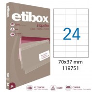Etikety univerzálne 70x37mm Etibox A4 100 hárkov_1