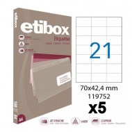 Etikety univerzálne 70x42,4mm Etibox A4 100 hárkov_1