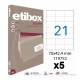 Etikety univerzálne 70x42,4mm Etibox A4 100 hárkov_1