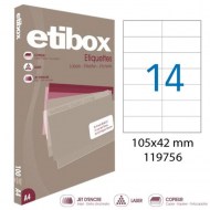 Etikety univerzálne 105x42,4mm Etibox A4 100 hárkov_1