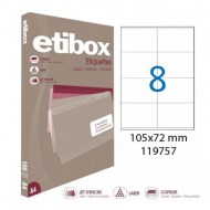 Etikety univerzálne 105x72mm Etibox A4 100 hárkov_1
